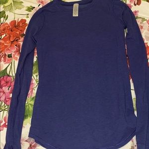 Ivivva girl long sleeve blue top size10